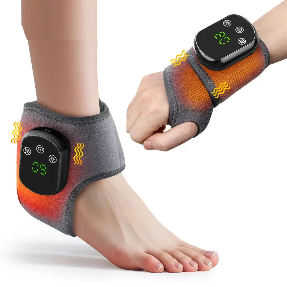 Ankle Heater and Vibrator | Foot & Ankle Wrap with Heat & Vibration